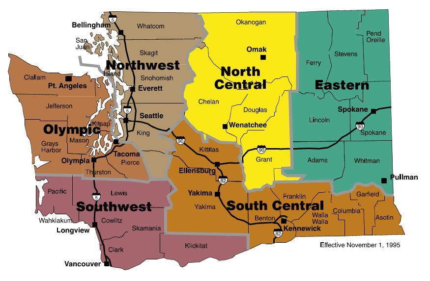 map of regions on contract