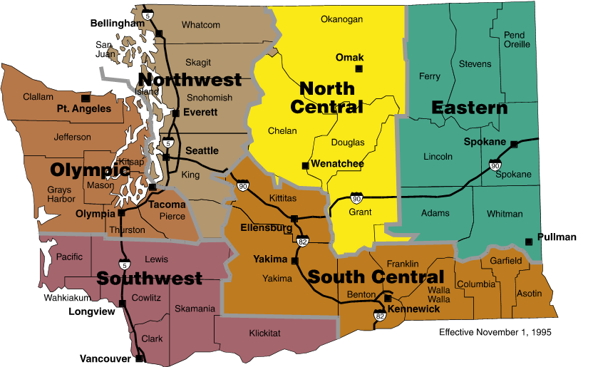 6 region map