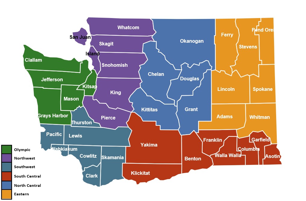 6 Region Map